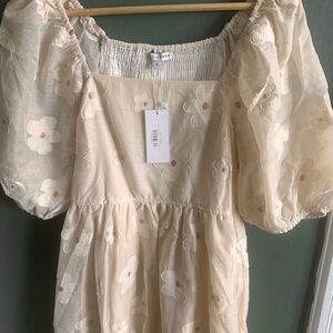 NWT Baltic Born Daisy Cream Dress